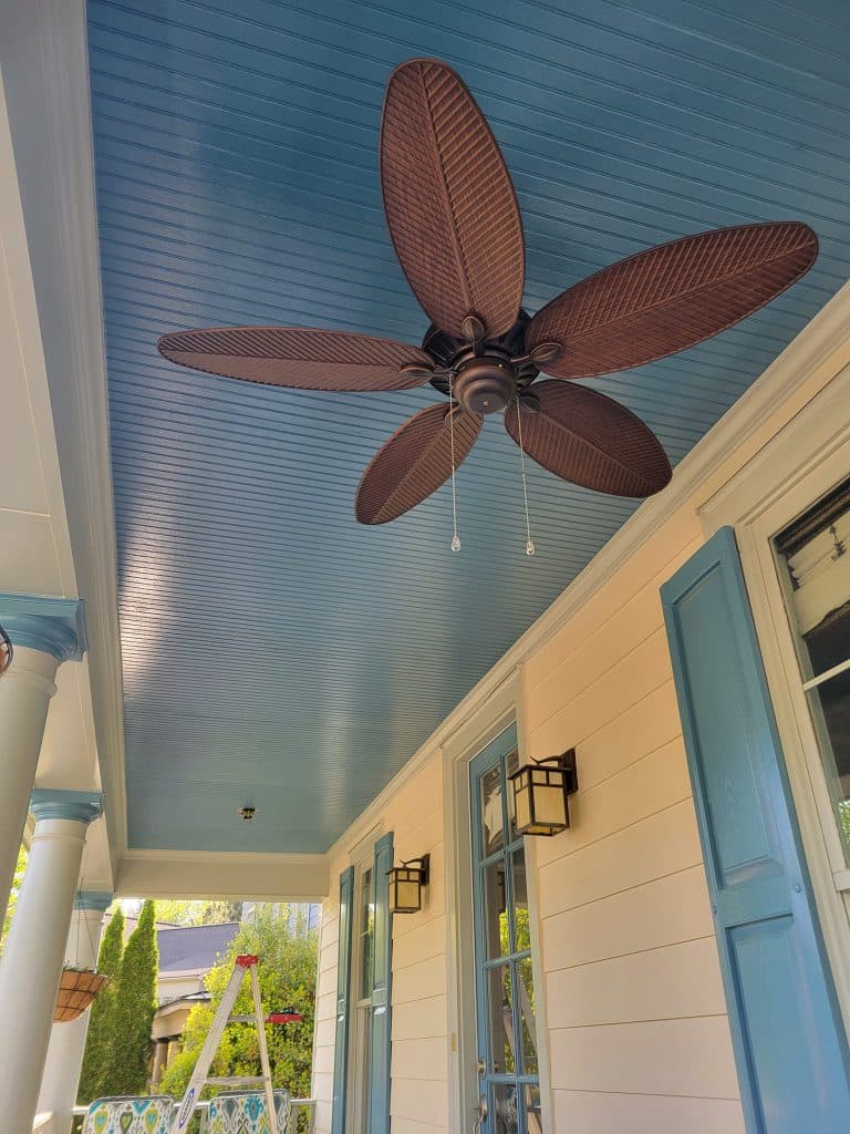Ceiling fan installation