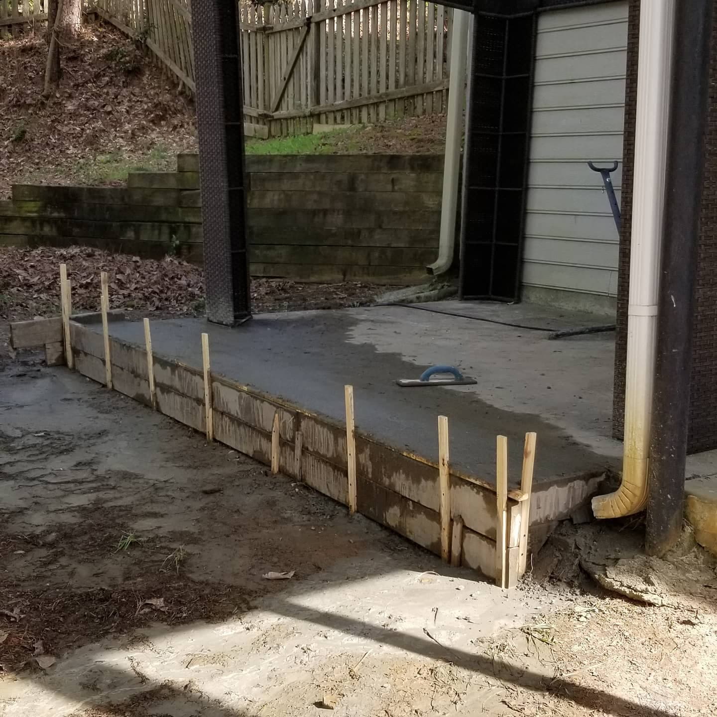 Deck build in progress